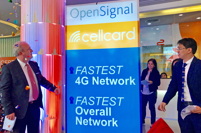 cellcard opensignal fastest network award cambodia