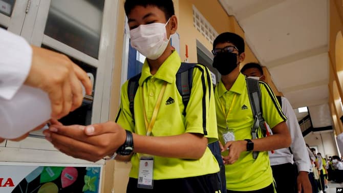 Cambodian schools are closed during COVID-19